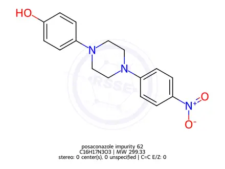 Chemical structure of posaconazole impurity 62