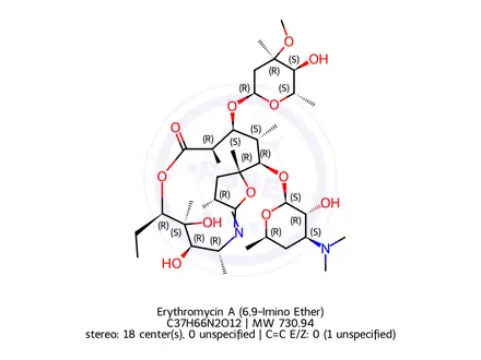 Chemical structure of Azithromycin Impurity 19