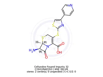 Chemical structure of Ceftaroline Impurity 22