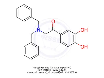 Chemical structure of Noradrenaline EP Impurity G