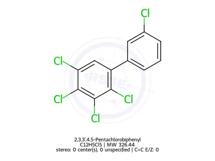 Chemical structure of 2,3,3',4,5-Pentachlorobiphenyl