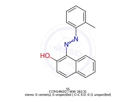 Chemical structure of 1-o-Tolueneazo-2-naphthol