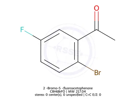 Chemical structure of 2’-Bromo-5’-fluoroacetophenone