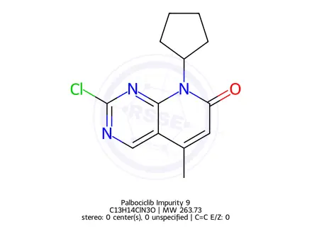 Chemical structure of Palbociclib Impurity 9