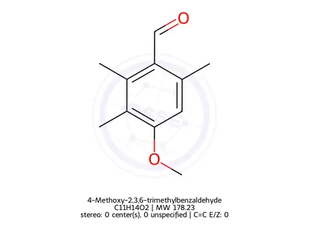 Chemical structure of 4-Methoxy-2,3,6-trimethylbenzaldehyde