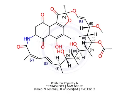 Chemical structure of Rifaximin EP Impurity E