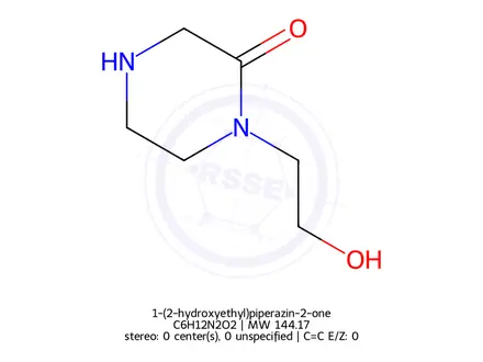 Chemical structure of 1-(2-hydroxyethyl)piperazin-2-one