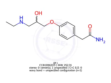Chemical structure of Atenolol EP Impurity I