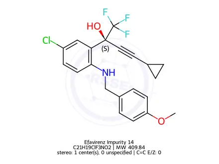 Chemical structure of Efavirenz Impurity 14