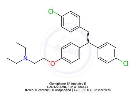 Chemical structure of Clomiphene EP Impurity E