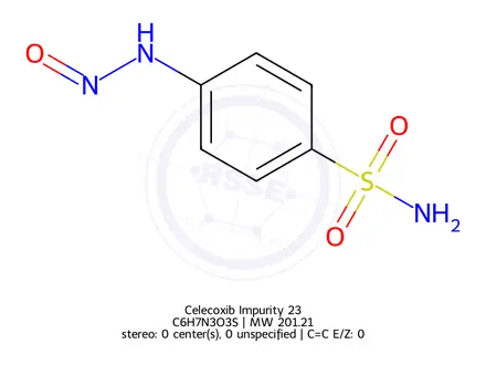 Chemical structure of Celecoxib Impurity 23