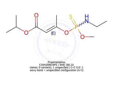 Chemical structure of Propetamphos