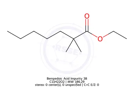 Chemical structure of Bempedoic Acid Impurity 38