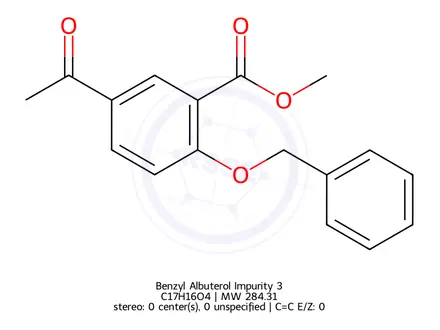 Chemical structure of Benzyl Albuterol Impurity 3