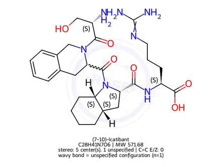 Chemical structure of (7-10)-Icatibant