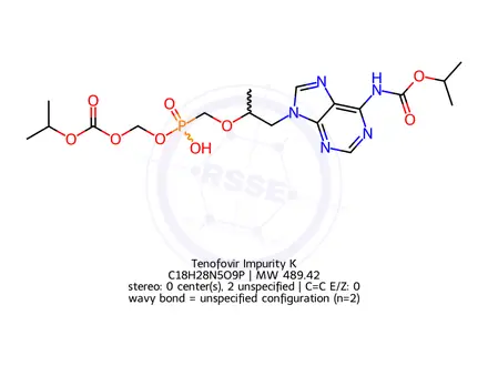 Chemical structure of Tenofovir Impurity K