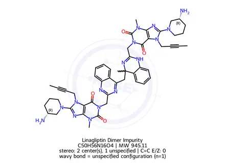 Chemical structure of Linagliptin Impurity 29