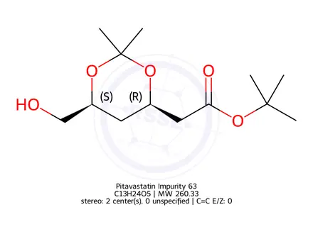 Chemical structure of Pitavastatin Impurity 63