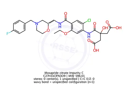 Chemical structure of Mosapride citrate Impurity C