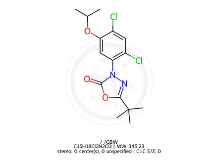 Chemical structure of Oxadiazon