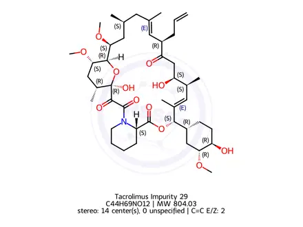 Chemical structure of Tacrolimus Impurity 29