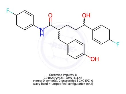 Chemical structure of Ezetimibe Impurity B