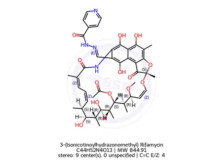 Chemical structure of Rifampicin Impurity 7 (Mixture of Z and E Isomers)