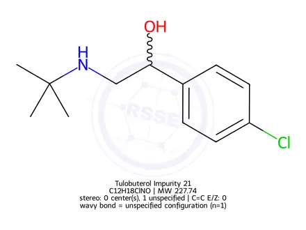 Chemical structure of Tulobuterol Impurity 21