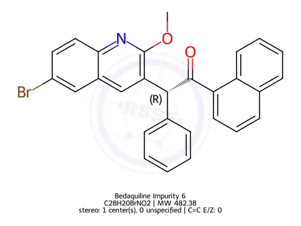 Chemical structure of Bedaquiline Impurity 6