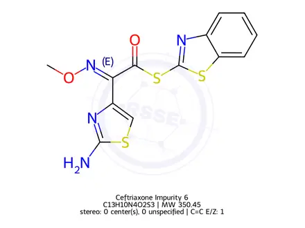 Chemical structure of Ceftriaxone Impurity 10