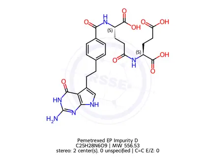 Chemical structure of Pemetrexed EP Impurity D