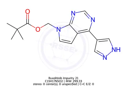 Chemical structure of Ruxolitinib Impurity 21