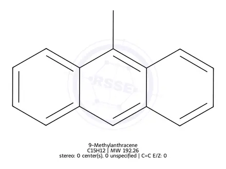 Chemical structure of 9-Methylanthracene