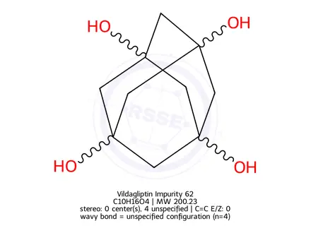 Chemical structure of Vildagliptin Impurity 58