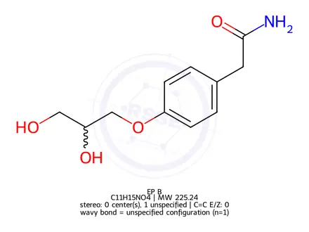 Chemical structure of Atenolol EP Impurity B