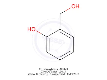 Chemical structure of 2-Hydroxybenzyl Alcohol