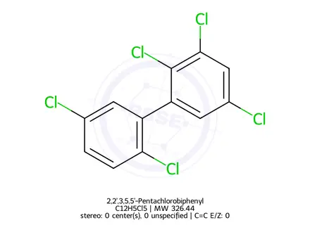 Chemical structure of 2,2',3,5,5'-Pentachlorobiphenyl