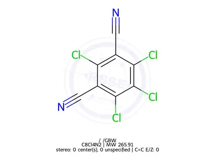 Chemical structure of Chlorothalonil
