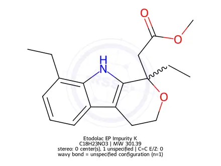 Chemical structure of Etodolac EP Impurity K