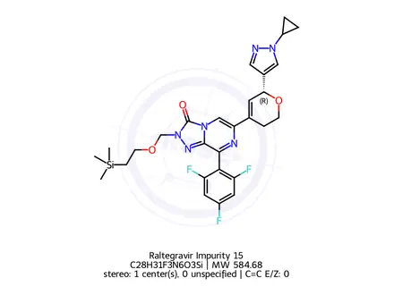 Chemical structure of Raltegravir Impurity 15