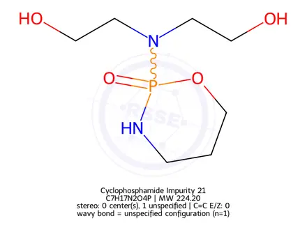 Chemical structure of Cyclophosphamide Impurity 21
