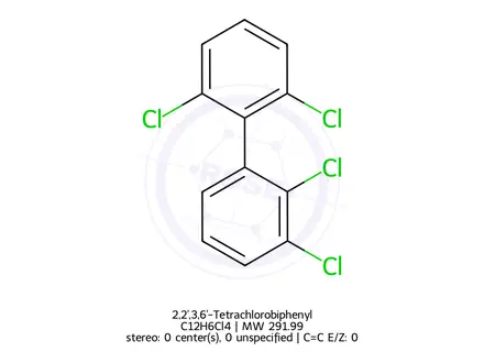 Chemical structure of 2,2',3,6'-Tetrachlorobiphenyl