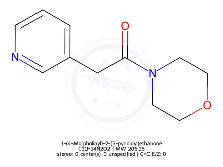 Chemical structure of 1-(4-Morpholinyl)-2-(3-pyridinyl)ethanone