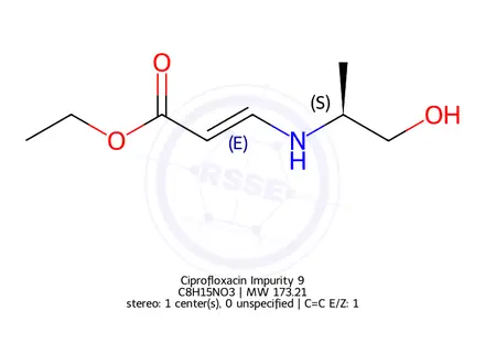 Chemical structure of Ciprofloxacin Impurity 9