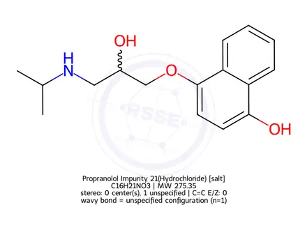Chemical structure of Propranolol Impurity 21(Hydrochloride)