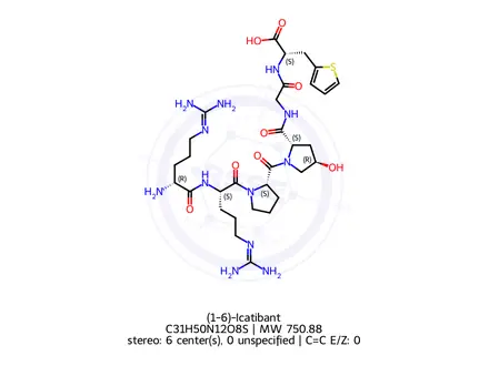 Chemical structure of (1-6)-Icatibant