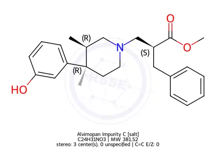 Chemical structure of Alvimopan Impurity C