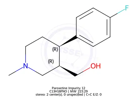 Chemical structure of Paroxetine Impurity 12