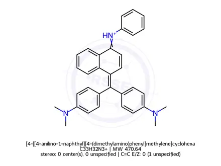 Chemical structure of [4-[[4-anilino-1-naphthyl][4-(dimethylamino)phenyl]methylene]cyclohexa-2,5-dien-1-ylidene] dimethyla