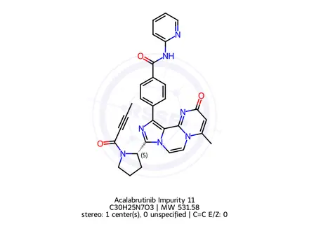 Chemical structure of Acalabrutinib Impurity 11